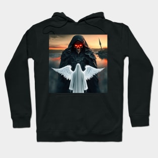 white angel and black angel of death Hoodie